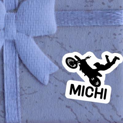 Motocross-Fahrer Aufkleber Michi Image