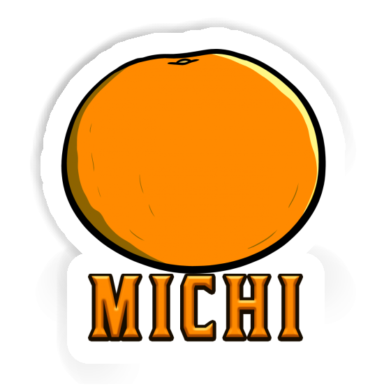 Michi Autocollant Orange Notebook Image
