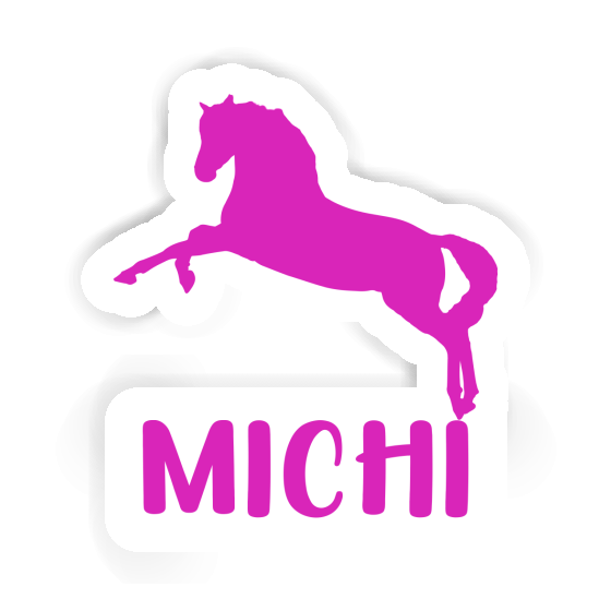 Autocollant Cheval Michi Laptop Image