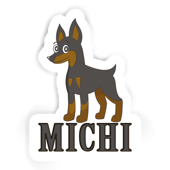 Aufkleber Michi Pinscher Notebook Aufkleber Michi Pinscher Gift package Image