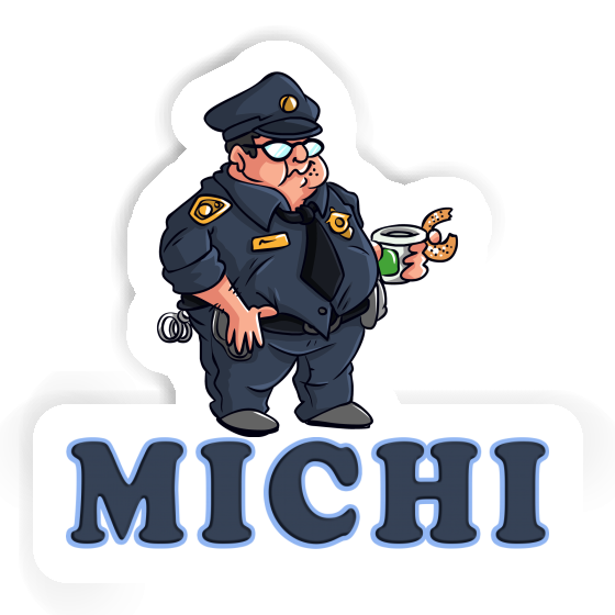 Autocollant Michi Policier Notebook Image