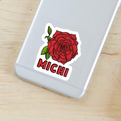 Sticker Michi Rose blossom Notebook Image