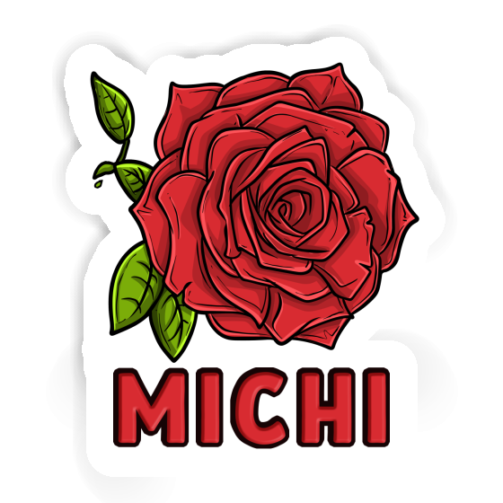 Sticker Michi Rose blossom Gift package Image