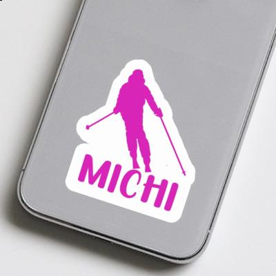 Skier Sticker Michi Notebook Image