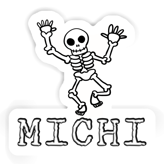 Autocollant Squelette Michi Laptop Image
