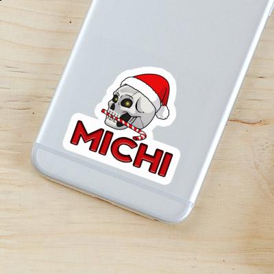 Autocollant Crâne de Noël Michi Notebook Image