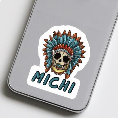 Autocollant Bébé tête de mort Michi Laptop Image