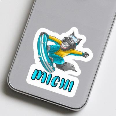 Michi Sticker Snowboarder Laptop Michi Sticker Snowboarder Laptop Image