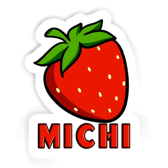 Autocollant Fraise Michi Autocollant Fraise Michi Image