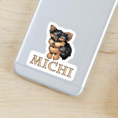 Yorkie Sticker Michi Laptop Image