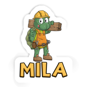 Sticker Mila Construction worker Image