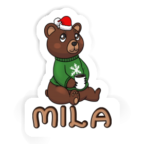 Christmas Bear Sticker Mila Image