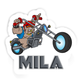 Mila Sticker Biker Image