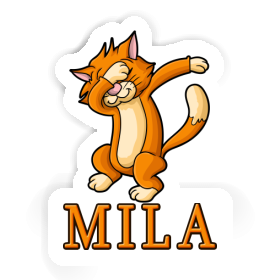 Sticker Dabbing Cat Mila Image