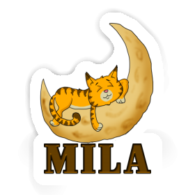 Mila Sticker Sleeping Cat Image