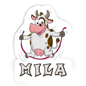 Sticker Mila Fitness Cow Image