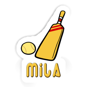 Sticker Cricket Bat Mila Image