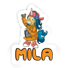 Sticker Hip-Hop Unicorn Mila Image