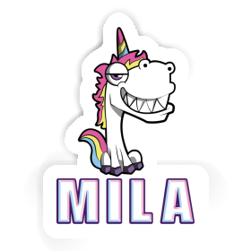 Sticker Mila Grinning Unicorn Image