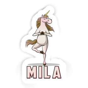 Yoga Unicorn Sticker Mila Image