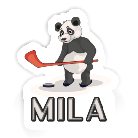 Sticker Ice Hockey Panda Mila Image