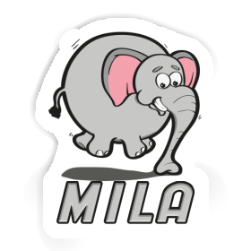 Jumping Elephant Sticker Mila Image