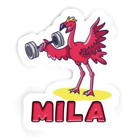 Sticker Weight Lifter Mila Image