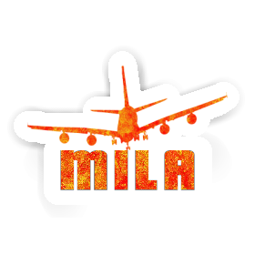 Sticker Airplane Mila Image