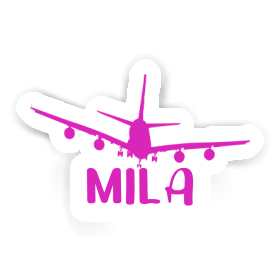 Mila Sticker Airplane Image