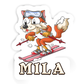 Skier Sticker Mila Image