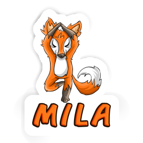 Yoga Fox Sticker Mila Image