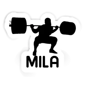 Sticker Weightlifter Mila Image