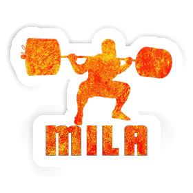 Mila Sticker Weightlifter Image