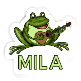 Sticker Mila Guitar Frog Image