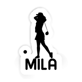 Golfer Sticker Mila Image