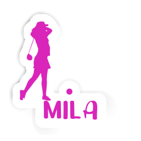 Golfer Sticker Mila Image