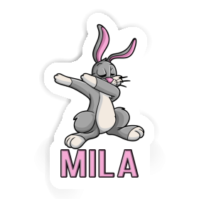 Dabbing Hare Sticker Mila Image