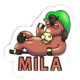 Sticker Lying horse Mila Image