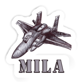 Sticker Mila Plane Image