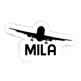 Mila Sticker Airplane Image