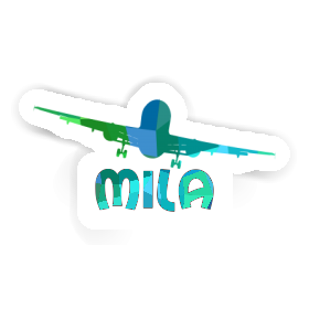 Sticker Airplane Mila Image