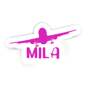 Airplane Sticker Mila Image