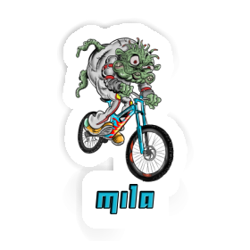 Mila Sticker Downhill Biker Image