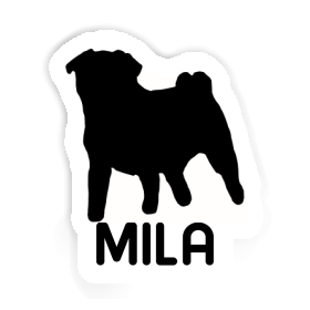 Mila Sticker Pug Image