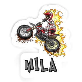 Sticker Motocrossfahrer Mila Image