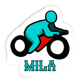 Aufkleber Motorradfahrer Mila Image