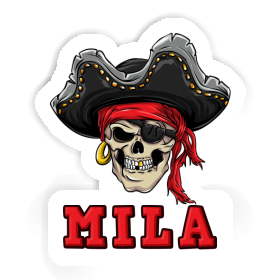 Aufkleber Piratenkopf Mila Image