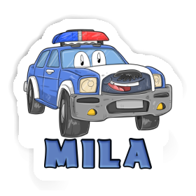 Mila Sticker Police Car Image