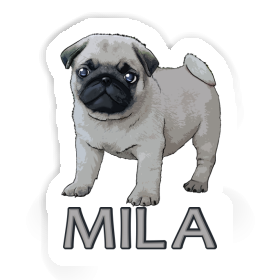 Pug Sticker Mila Image