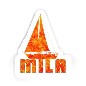 Sticker Sailboat Mila Image